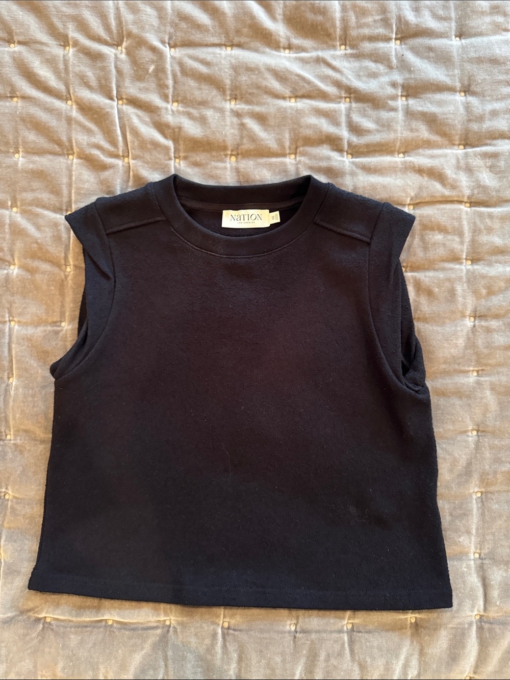 Nation LTD Black Muscle Tee XS
